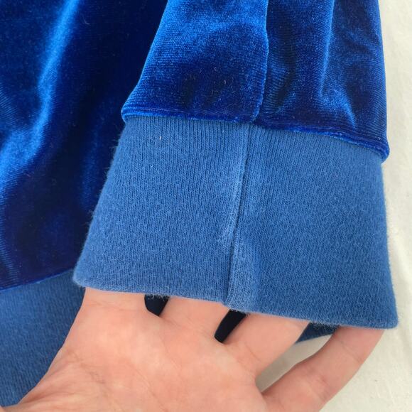 Aviator Nation Blue Velvet Classic 5 Stripe Sweatshirt Unisex Kids Top Size 6 - Picture 9 of 9